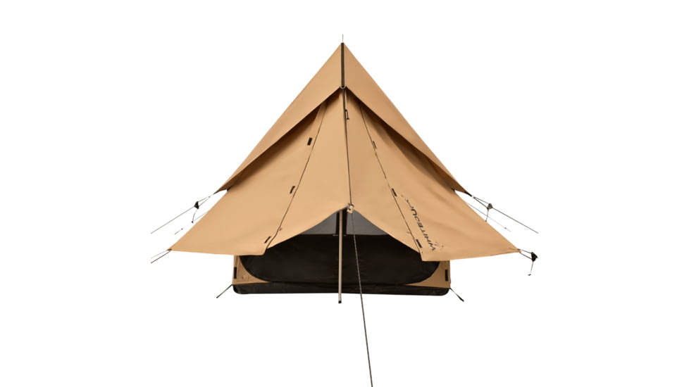 White Duck Rover Scout Tent w/ Jack Stove, Fire Water Repellent, Sandstone Beige, 6ftx8ft, WD-RBT-65