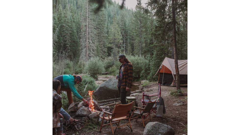 White Duck Rover Scout Tent w/ Jack Stove, Fire Water Repellent, Sandstone Beige, 8ftx9ft, WD-RBT-39