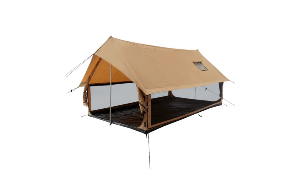 White Duck Rover Scout Tent w/ Jack Stove, Water Repellent, Sandstone Beige, 8ftx9ft, WD-RBT-37