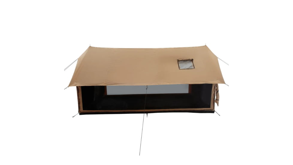 White Duck Rover Scout Tent w/ Jack Stove, Water Repellent, Sandstone Beige, 8ftx9ft, WD-RBT-37