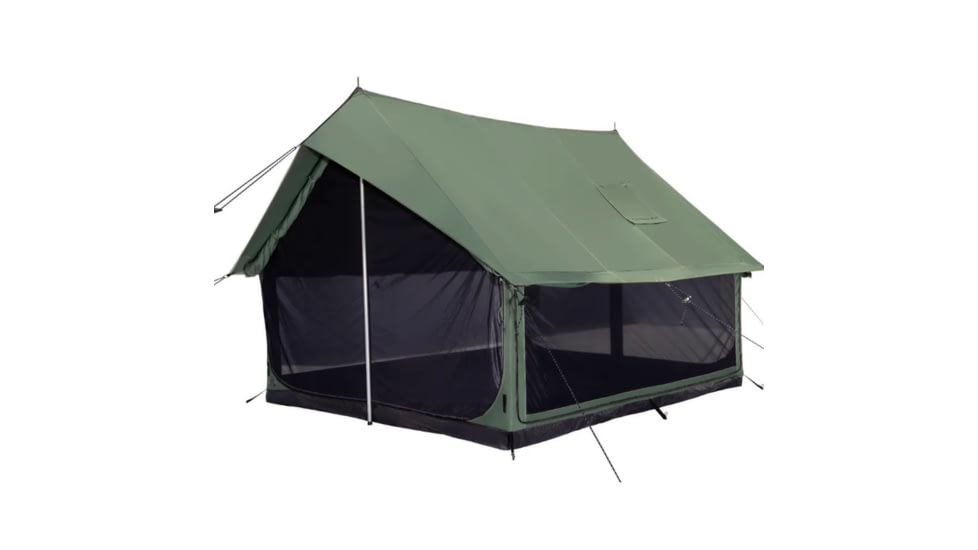 White Duck Rover Scout Tent w/ Jack Stove, Water Repellent, Forest Green, 8ftx9ft, WD-RBT-33
