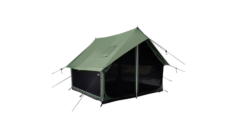 White Duck Rover Scout Tent w/ Jack Stove, Water Repellent, Forest Green, 8ftx9ft, WD-RBT-33