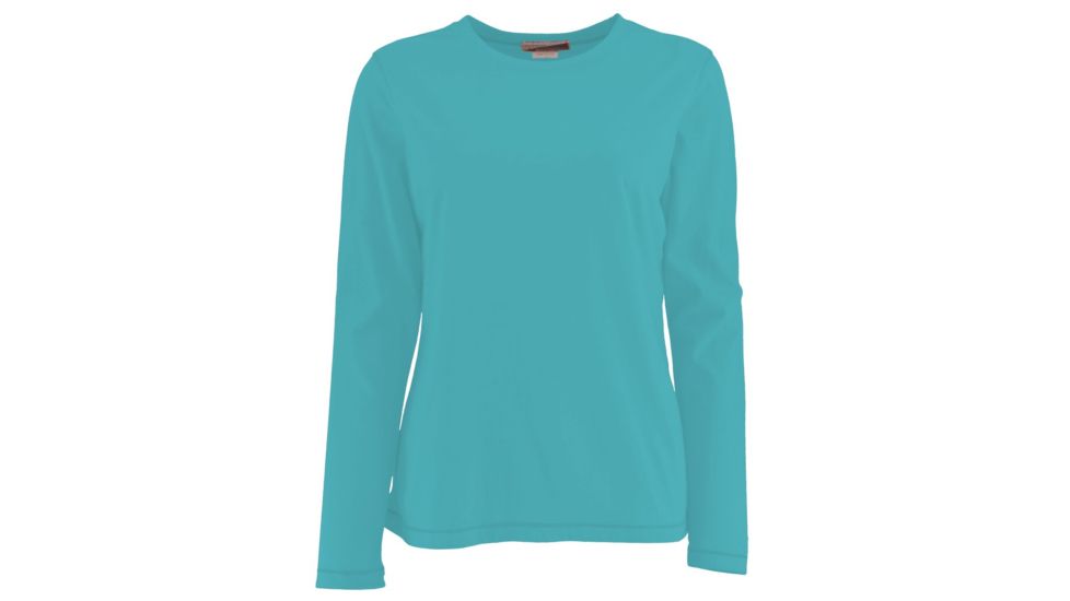 White Sierra Bug Free Jersey Long Sleeve Crew - Womens, Lagoon, Extra Large, T3512W-Lagoon - LAG-XL
