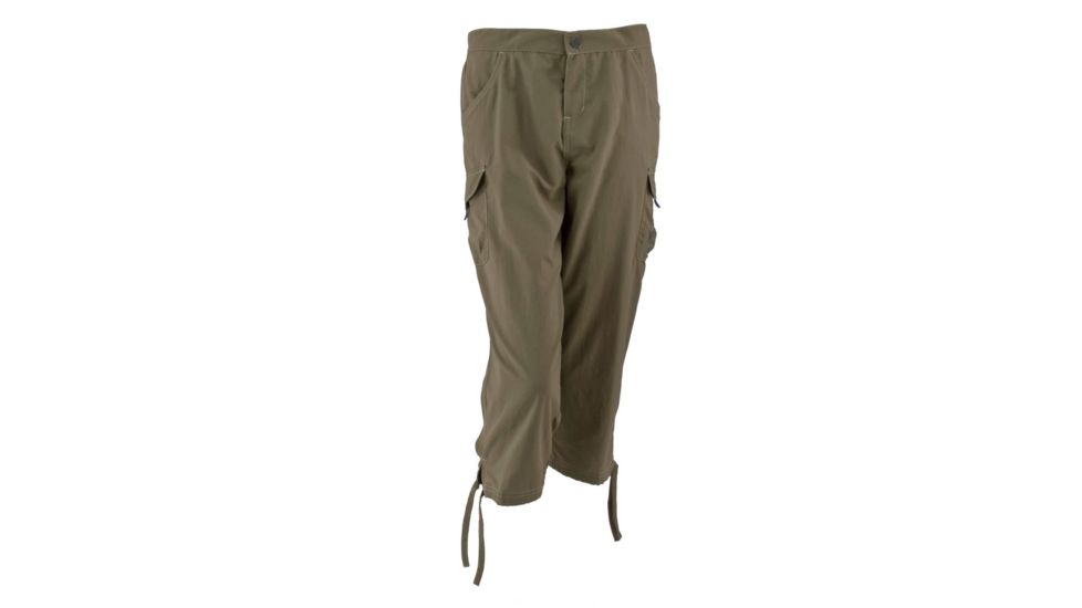 White Sierra Crystal Cove River Capris - Womens, Bark, Extra Small, D8700W-Bark - BAR-XS
