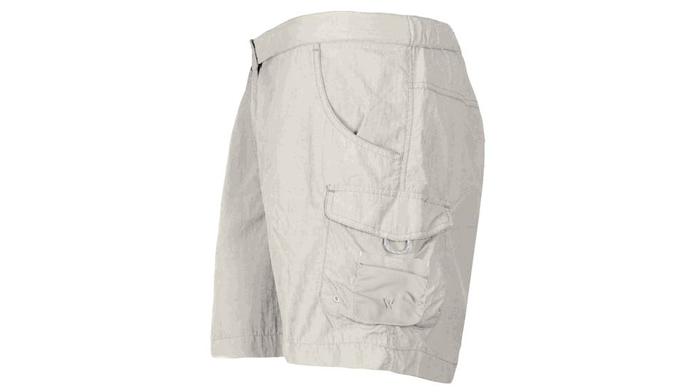 White Sierra Crystal Cove River Short - Women's-Stone-6 in-X-Large