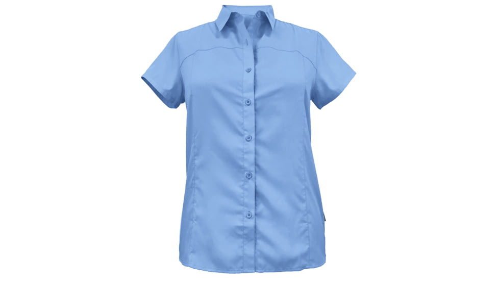White Sierra Gobi Desert Short Sleeve Shirt - Womens, Provence Blue, Extra Large, D4265W-Provence Blue - PVB-XL
