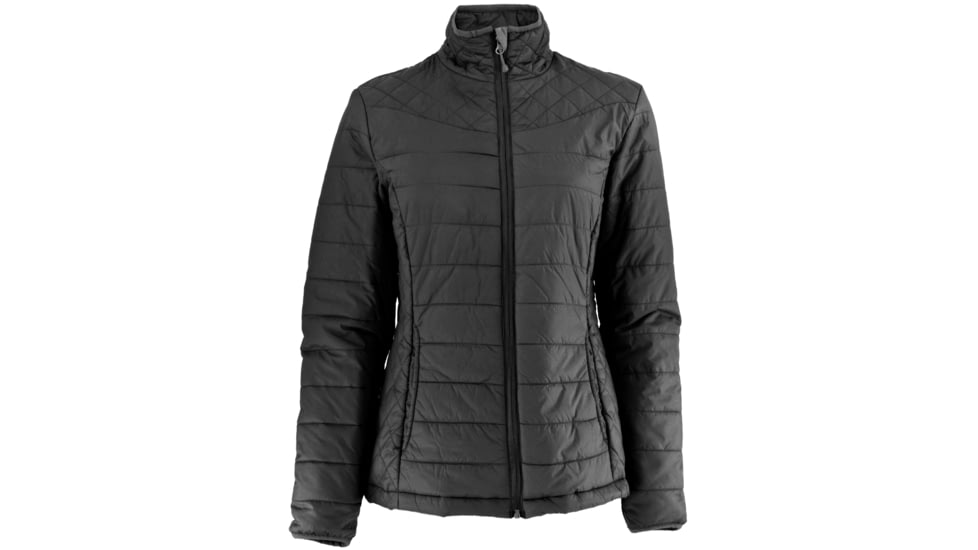 White Sierra Puffy Peak Packable Jacket - Women's-Black-Small