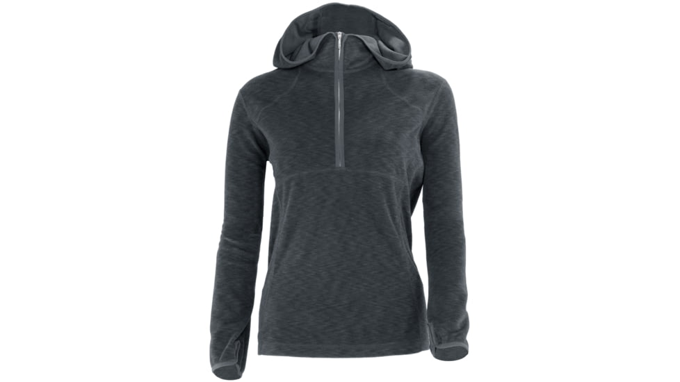White Sierra Rainbow Quarter Zip Hoody - Women's-Titanium-Small