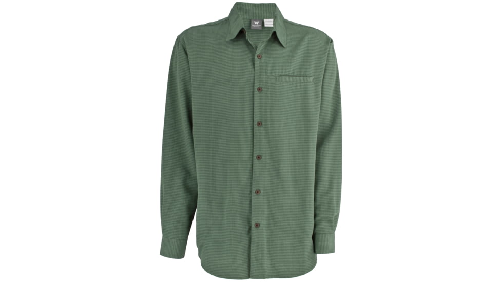 White Sierra Sandpiper Long Sleeve Shirt - Men's-Thyme-Medium