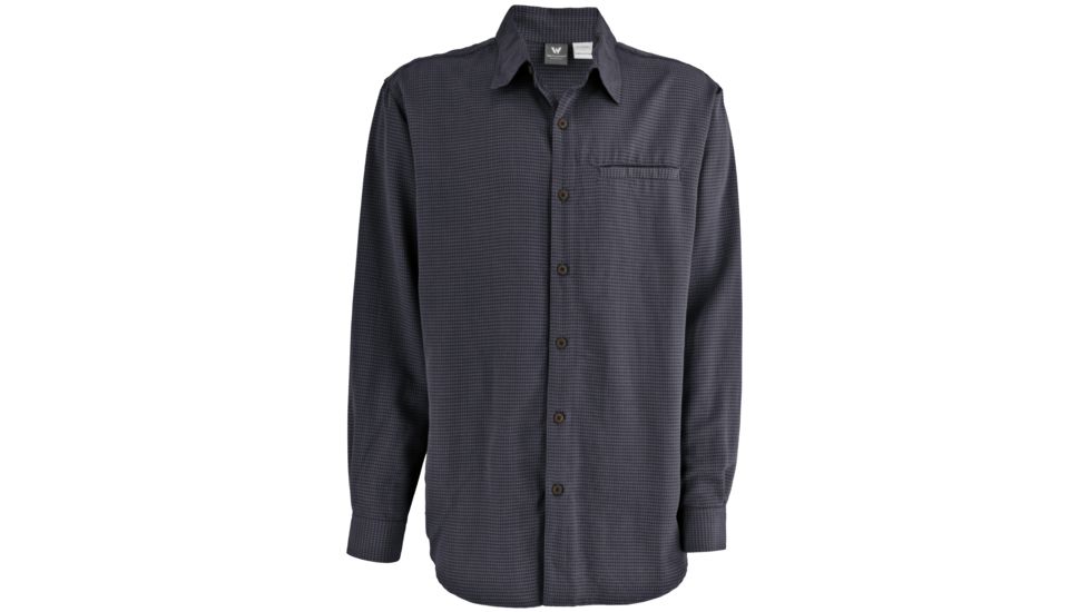 White Sierra Sandpiper Long Sleeve Shirt - Men's-Titanium-Medium