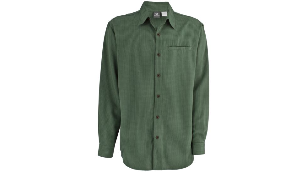 White Sierra Sandpiper Long Sleeve Shirt - Men's-Thyme-Large
