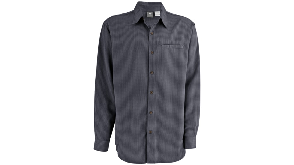 White Sierra Sandpiper Long Sleeve Shirt - Men's-Titanium-Large