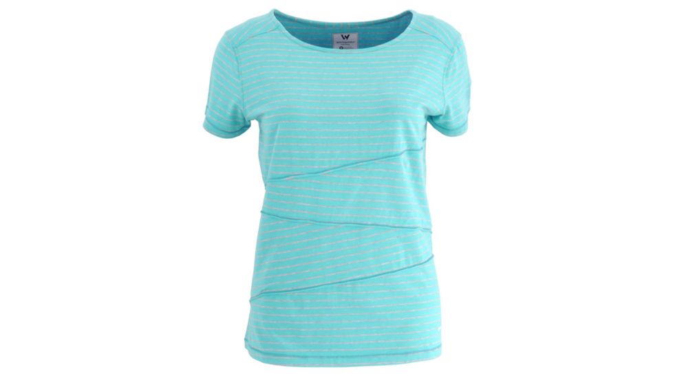 White Sierra Shadow Tee - Womens, Aqua, Small, D3549W-Aqua - AQU-SMALL