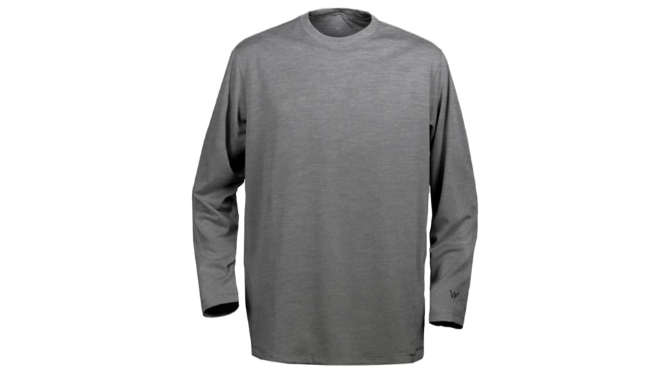White Sierra Swamp Long Sleeve Tee - Men's-Heather Grey-Large