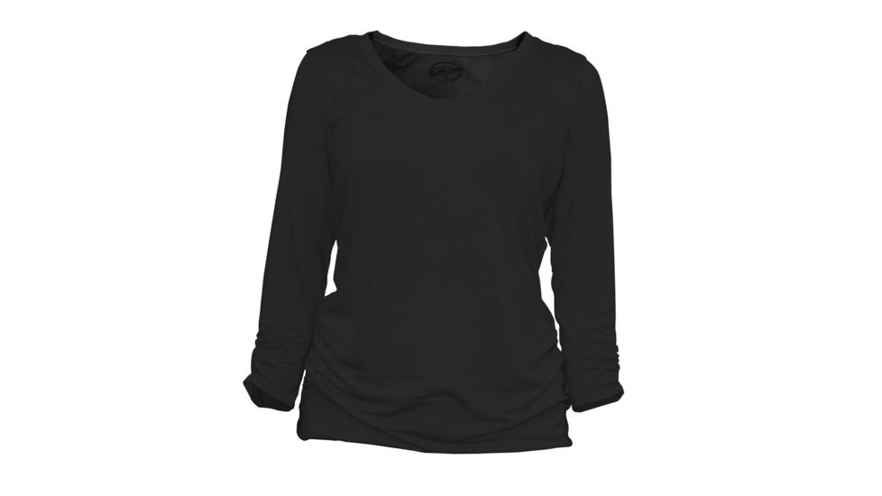 White Sierra Tangier Odor Free 3/4 Sleeve - Printed - Womens, Black, Small, D3591WP-Black - BLK-SMALL