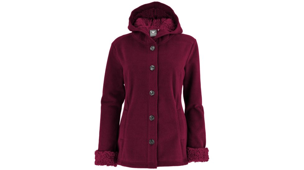 White Sierra Three Creeks Hooded Jacket - Womens-Beet Red-Large