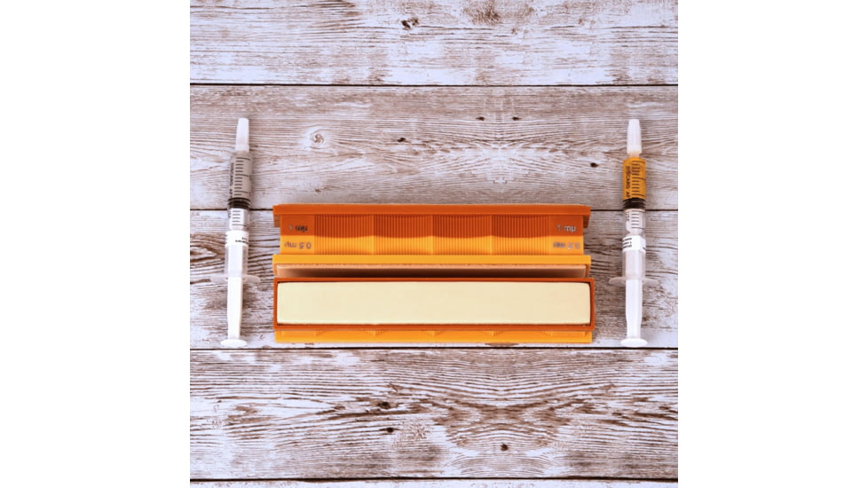 Wicked Edge 1/0.5 Micron Diamond and Leather Sharpening Strops Pack, WE010.5