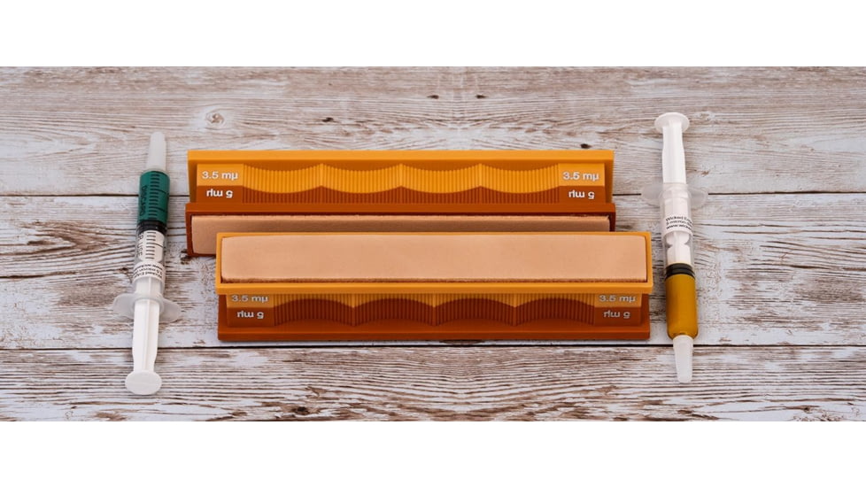 Wicked Edge 5/3.5Micron Diamond and Leather Sharpening Strops Pack, WE0503.5