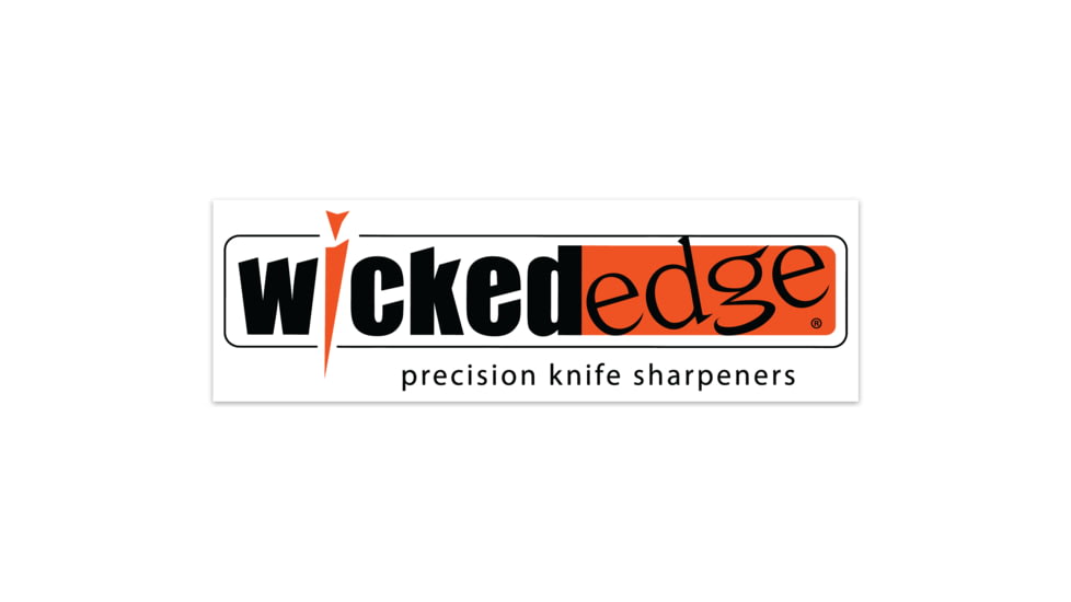 Wicked Edge Logo Sticker, White, Small, WESTK-SM