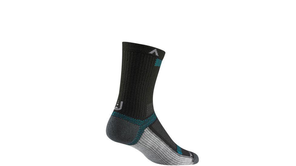 Wigwam Ultra Cool-Lite Mid-Crew Socks, Black II, Large, F6283-22F-LG