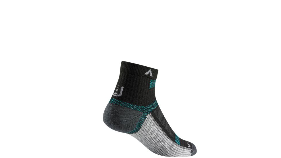 Wigwam Ultra Cool-Lite Quarter Socks, Black II, Medium, F6282-22F-MD