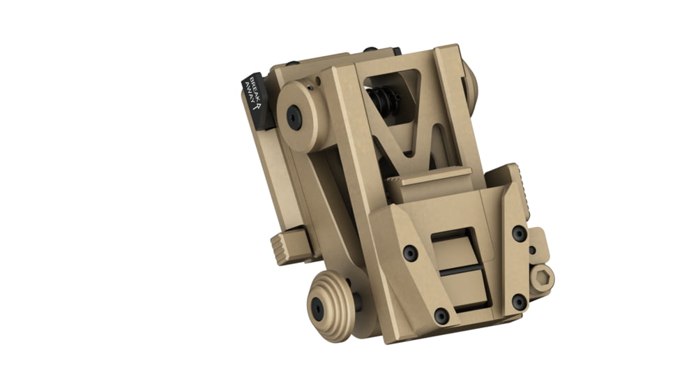 Wilcox G21 Night Vision Goggle Mount, Three Hole Shroud/Lanyard/Cup, Tan, 28300G21-T