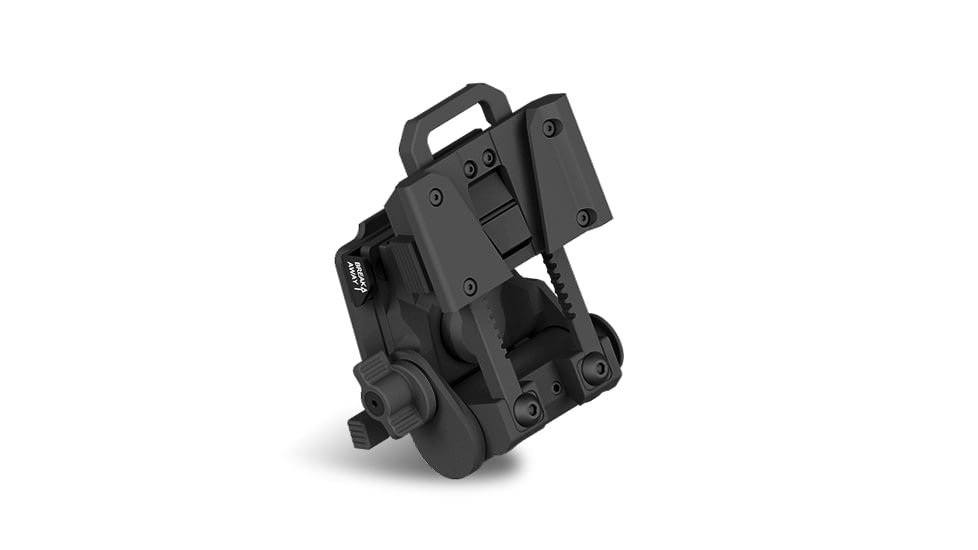 Wilcox G24 Night Vision Goggle Mount, Three Hole Shroud Standard/Lanyard/Cup, Black, 28300G70-B