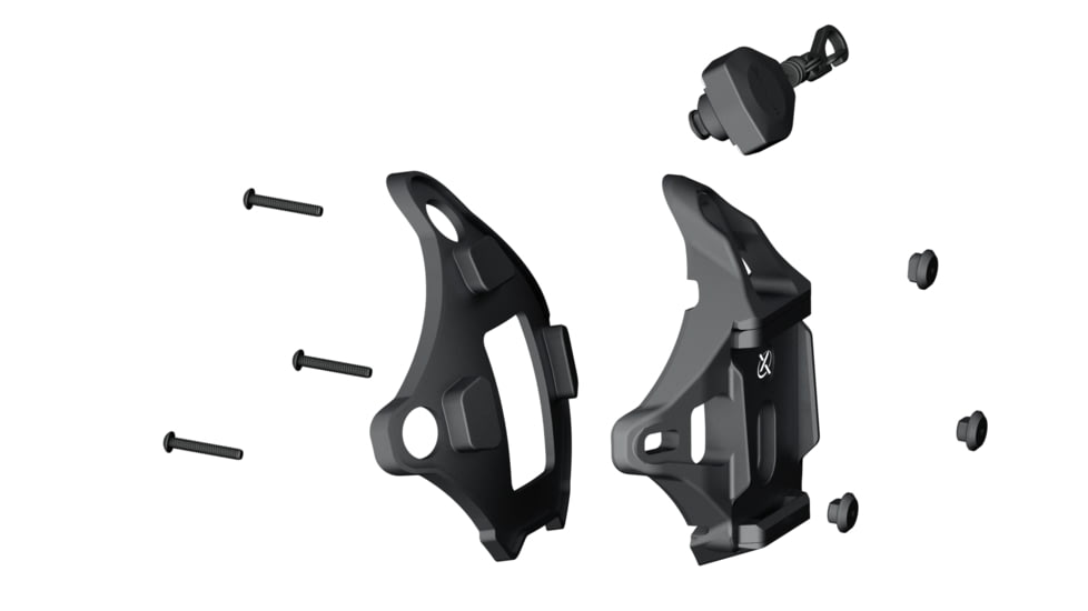 Wilcox Hybrid One/Three Hole Shroud with Lanyard, Black, 56100G39-B