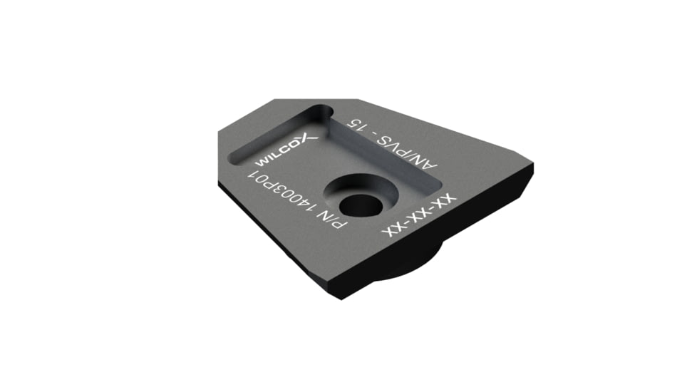 Wilcox NVG Interface Shoe Adapter, AN/PVS-15/15A, Black, 14003G01