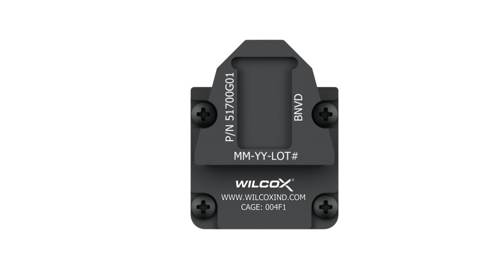 Wilcox NVG Interface Shoe Adapter, BNVD / BNVD-G, Black, 51700G01-B