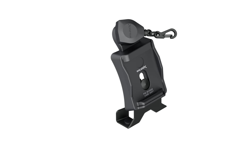 Wilcox One Hole Shroud w/ Lanyard for ACH/MICH Helmet, Black, NSN 5855-01-593-7049, 56100G03-B
