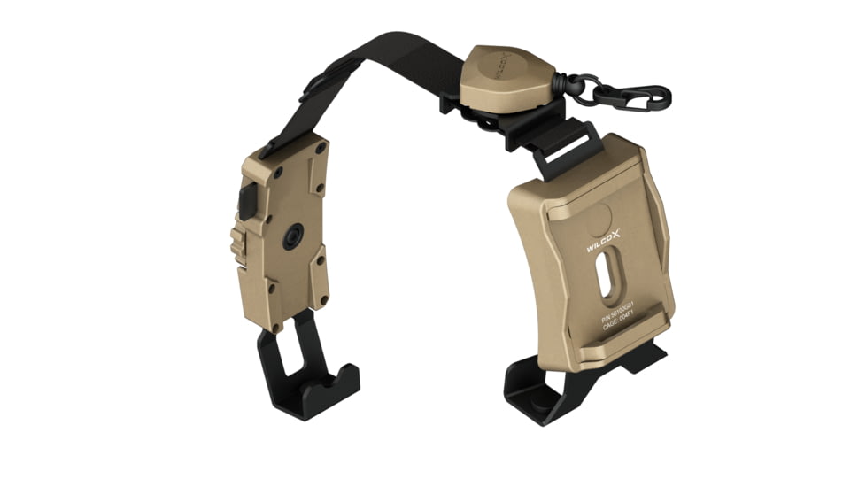 Wilcox Ratchet Strap Shroud f/ Non-Drilled ACH/MICH Helmet, Tan, 56100G01-T