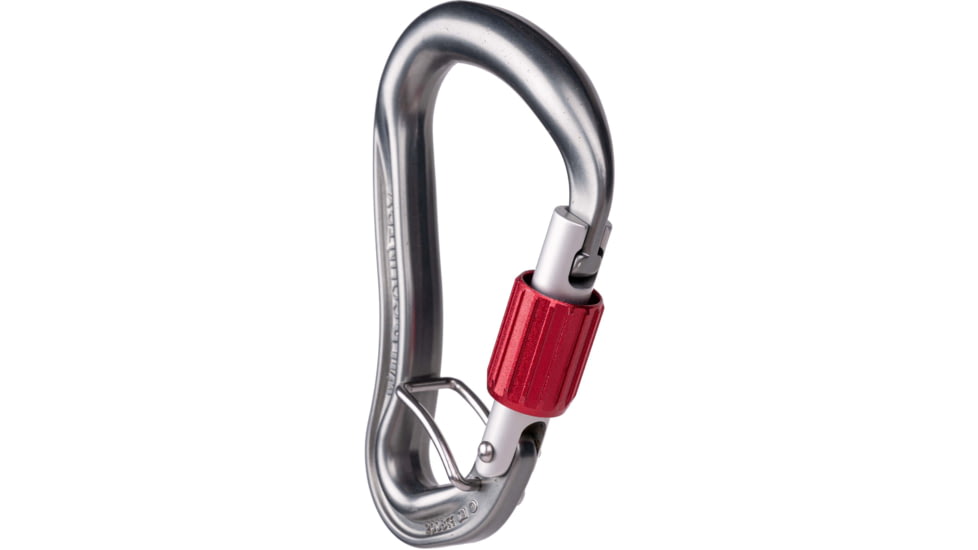 Wild Country Climbing Ascent Lite Belay Locking Carabiner-Silver-Screwgate