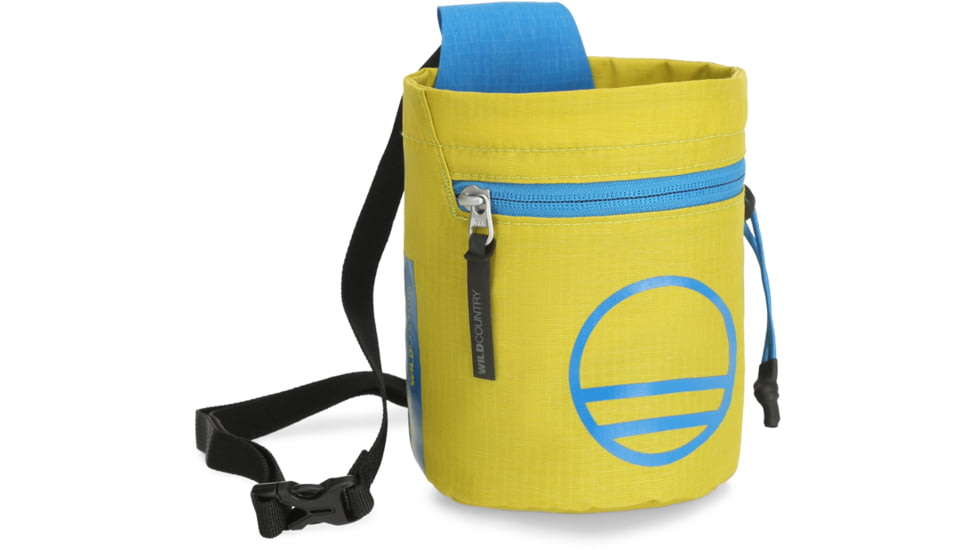 Wild Country Climbing Flow Chalk Bag, Citronelle/Detroit Blue, One Size, 40-0000010001-CD