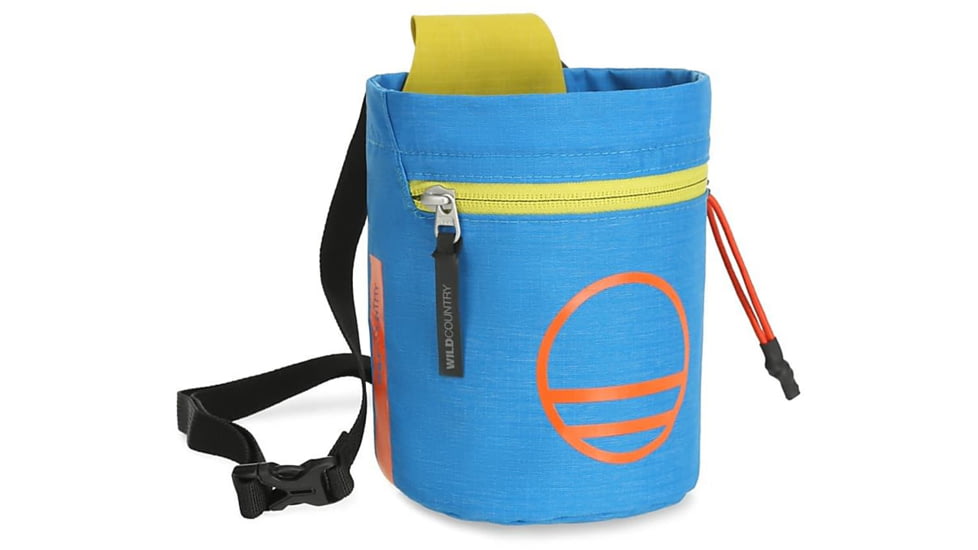 Wild Country Climbing Flow Chalk Bag, Detroit Blue/Citronelle, One Size, 40-0000010001-DC