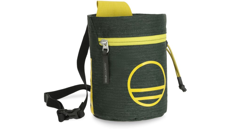 Wild Country Climbing Flow Chalk Bag, Scarab/Citronelle, One Size, 40-0000010001-SC