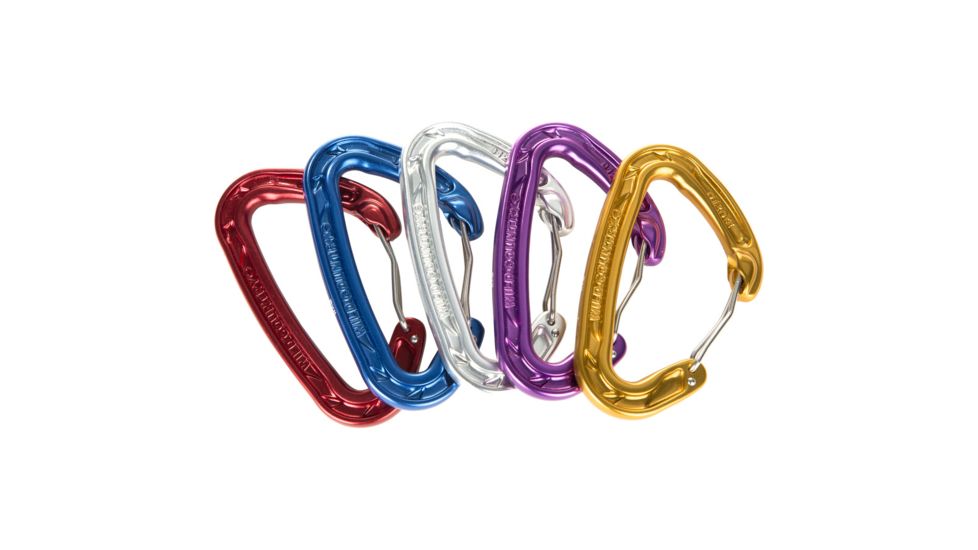 Helium 2 Clean Wire Carabiner - 5 Pack -Red