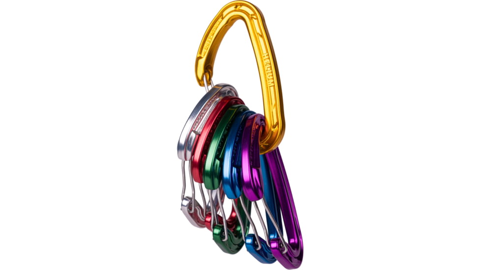 Wild Country Climbing Helium 3.0 Carabiners - 6 pack, Multi, 40-0000000004-PACK