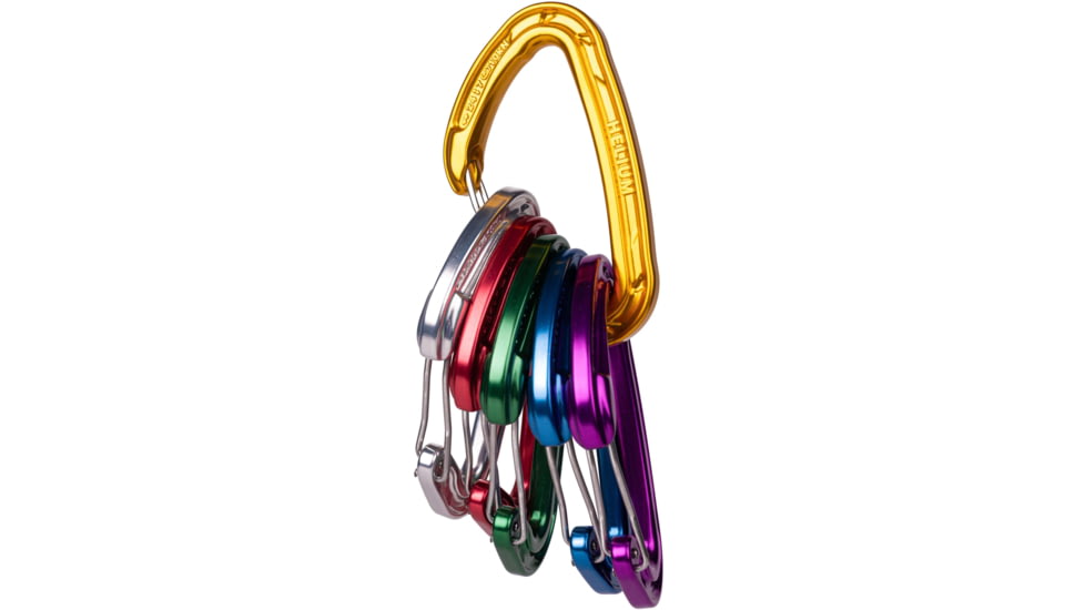 Wild Country Climbing Helium 3.0 Carabiners - 6 pack, Multi, 40-0000000004-PACK