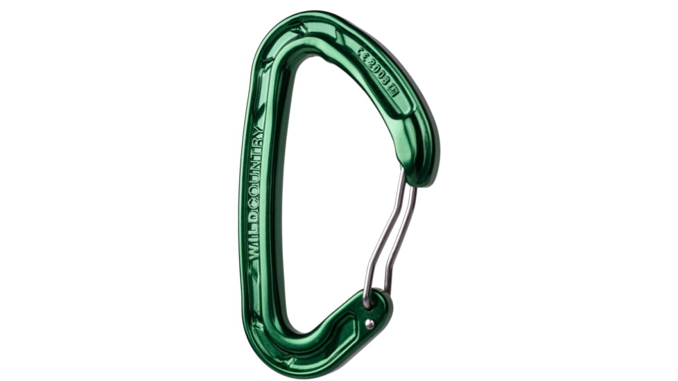 Wild Country Climbing Helium 3.0 Carabiners, Green, One Size, 40-0000000003-GN