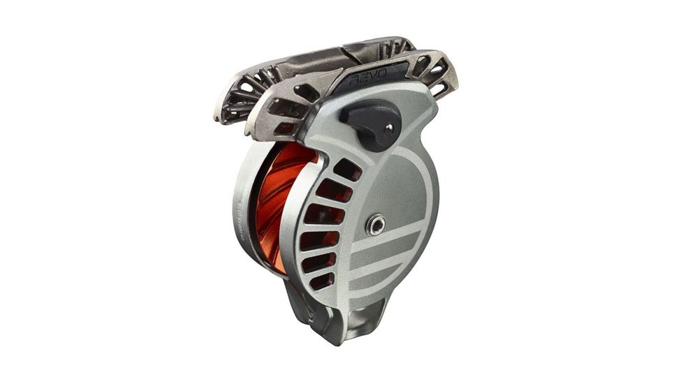 Wild Country Climbing Revo Belay Device-Gunmetal/Tangerine