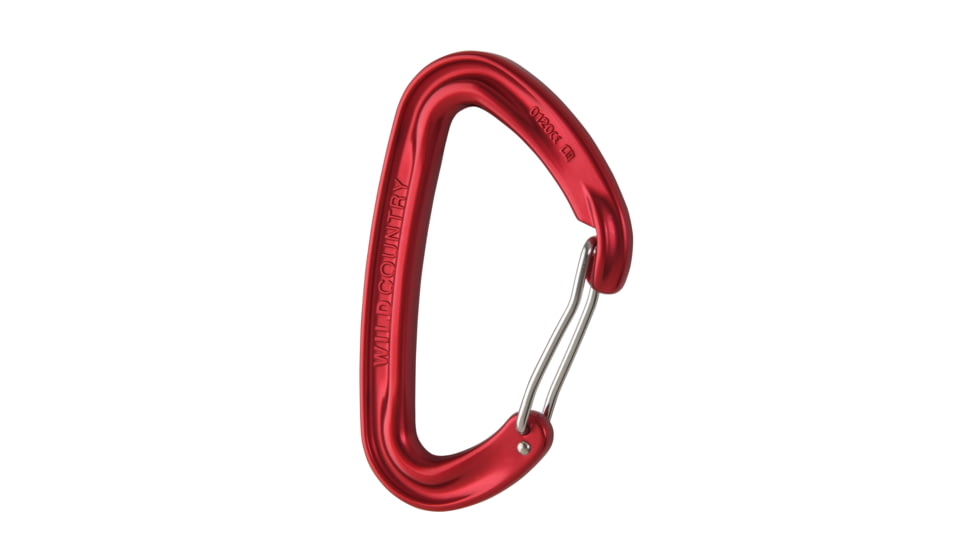 Wild Country Climbing Wild Wire Techwire Carabiner-Red