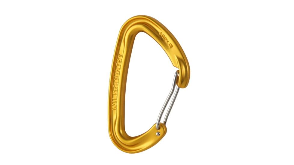 Wild Country Climbing Wildwire Carabiner, Gold, 40-WLD2-GL