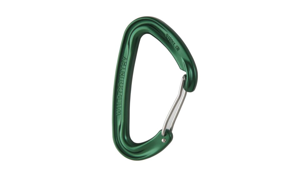 Wild Country Climbing Wildwire Carabiner, Green, 40-WLD2-GN