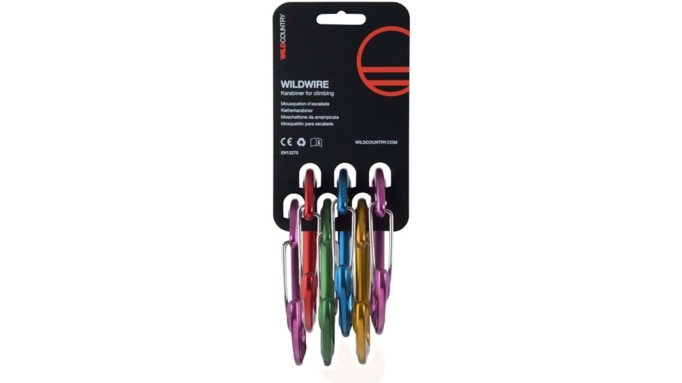 Wild Country Climbing 6 Pack of Carabiners, One Size, 40-0000002006