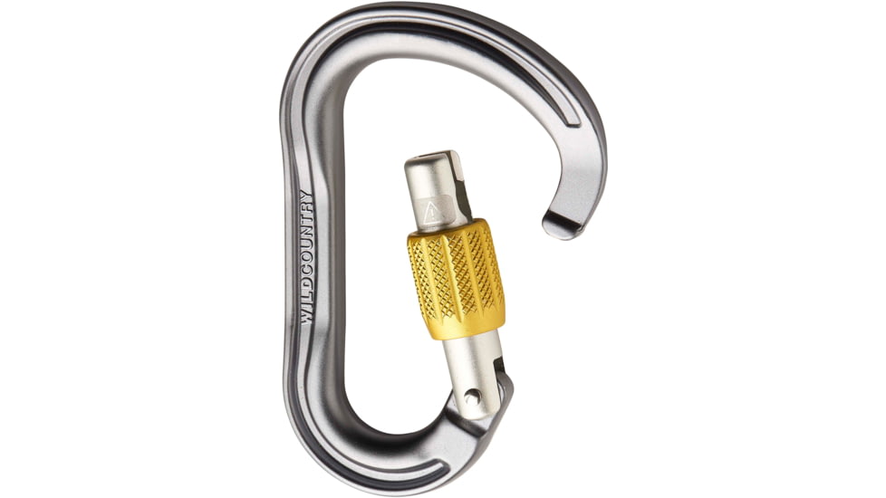 Wild Country Climbing Xenon HMS Carabiner, Grey/Yellow, One Size, 40-0000001001