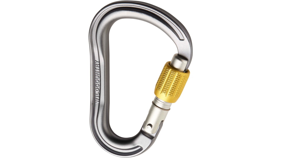 Wild Country Climbing Xenon HMS Carabiner, Grey/Yellow, One Size, 40-0000001001
