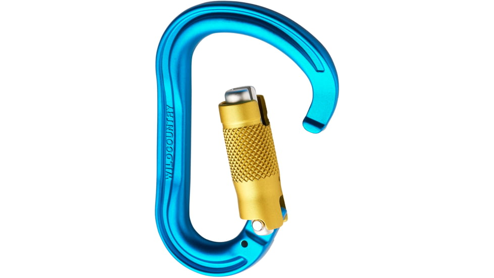 Wild Country Climbing Xenon HMS Trilock Carabiner, Blue/Yellow, One Size, 40-0000001003