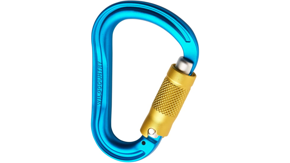 Wild Country Climbing Xenon HMS Trilock Carabiner, Blue/Yellow, One Size, 40-0000001003