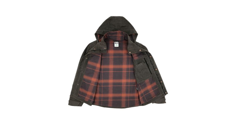 Wild Outdoor Apparel Electric Company Waxed Insulated Parka - Mens, Chocolate Brown Waxed, Small, 13168200489